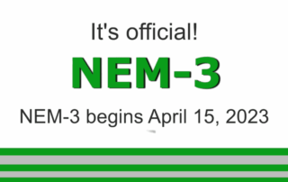 It's official! NEM-3 begins April 15, 2023.