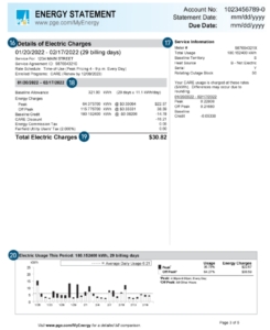 PG&E How to read my bill